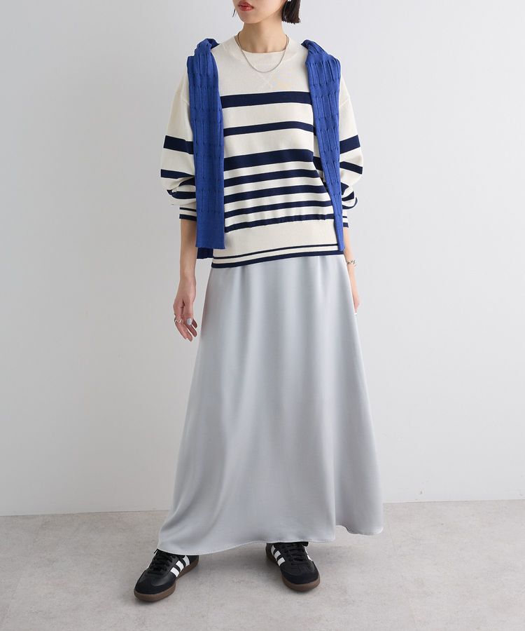 AnriettMusee「スウェットライクニットプルオーバー」|ニット・セーター|