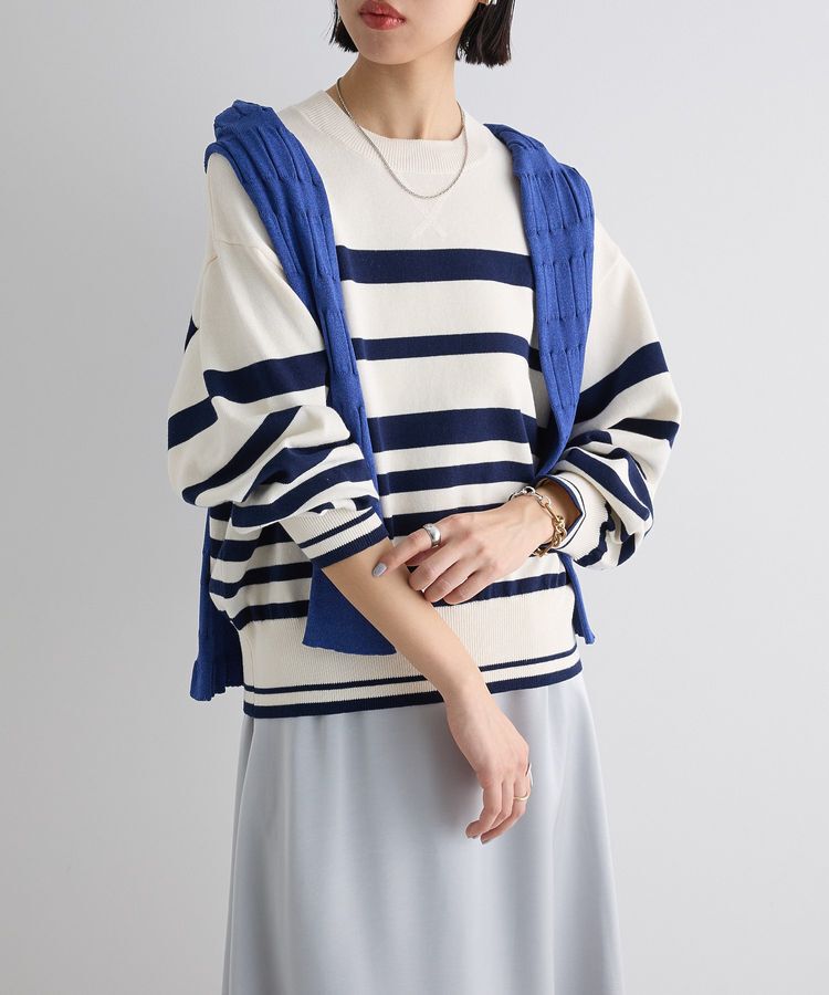 AnriettMusee「スウェットライクニットプルオーバー」|ニット・セーター|