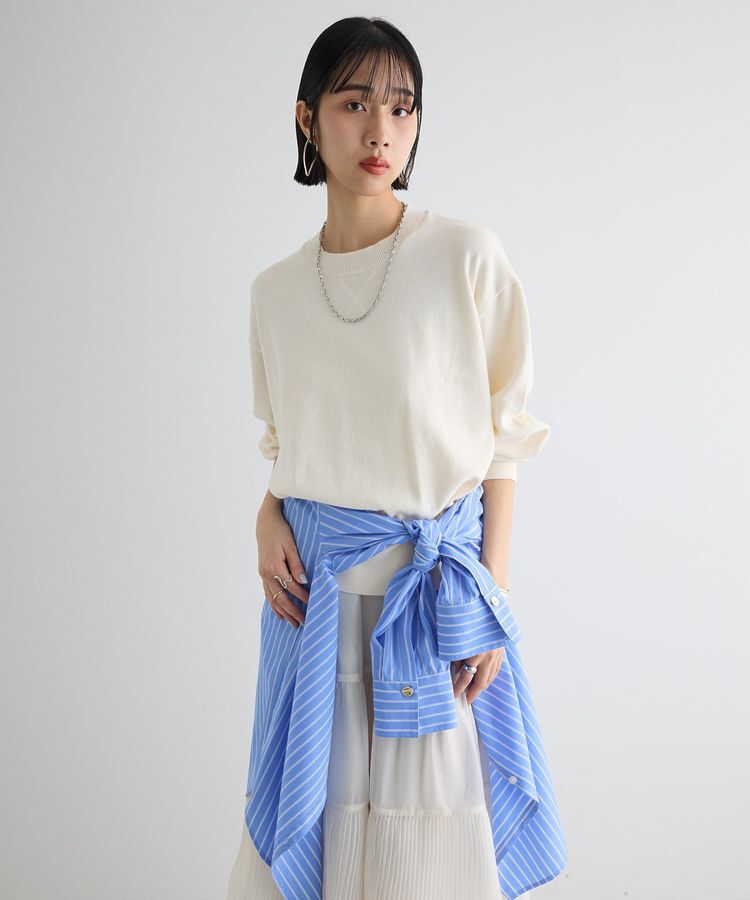 AnriettMusee「スウェットライクニットプルオーバー」|ニット・セーター|