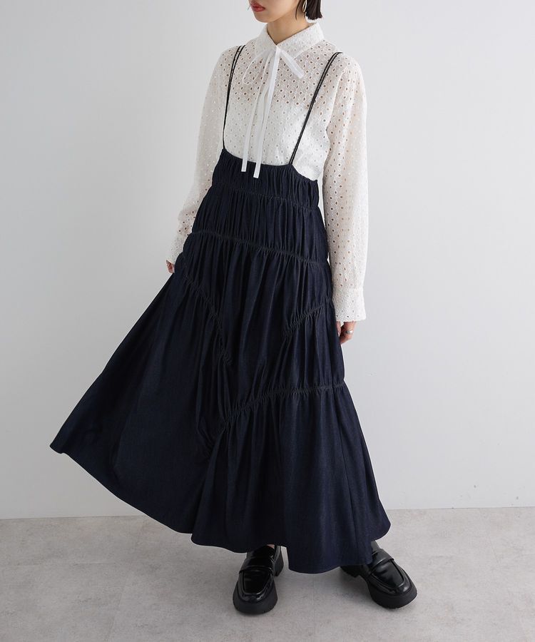 AnriettMusee「ギャザースカート」|スカート|Indigo