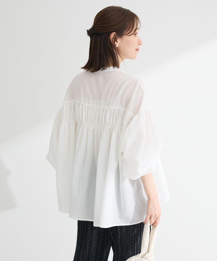 armonia「シャーリングスキッパーシャツ」|シャツ・ブラウス|