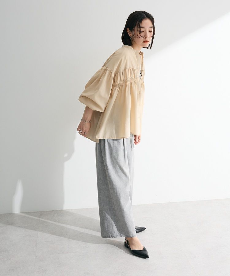 armonia「シャーリングスキッパーシャツ」|シャツ・ブラウス|
