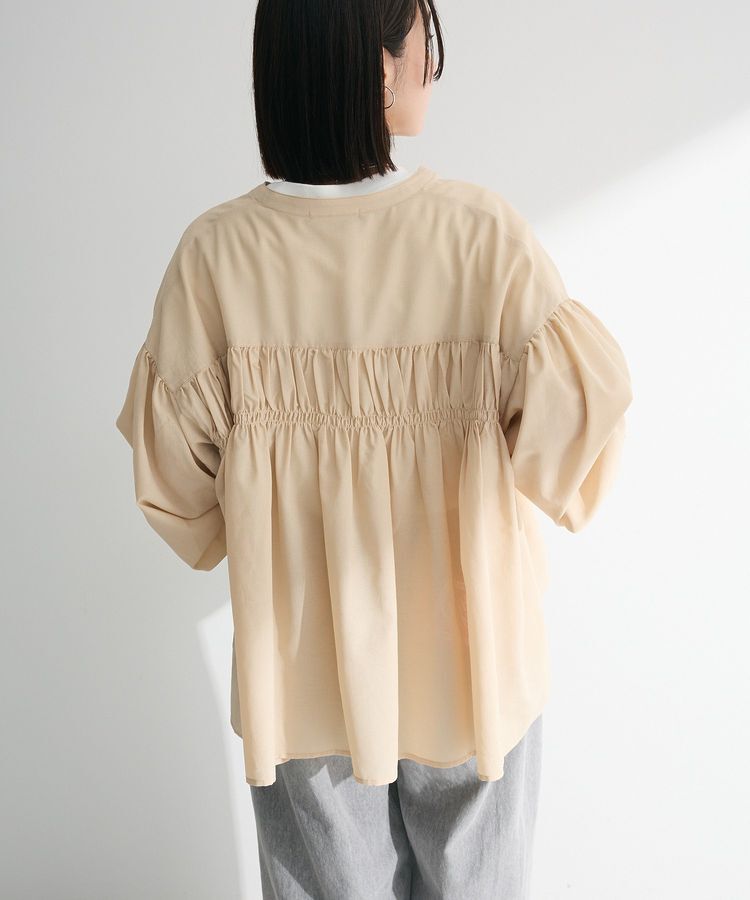 armonia「シャーリングスキッパーシャツ」|シャツ・ブラウス|