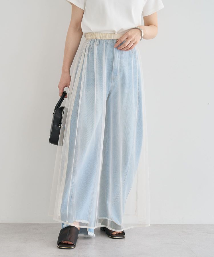 armonia「SET2点マーブル柄＋チュールスカート」|フレア|