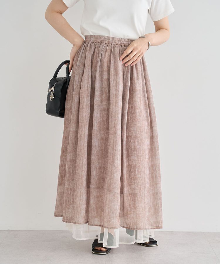 armonia「SET2点マーブル柄＋チュールスカート」|フレア|