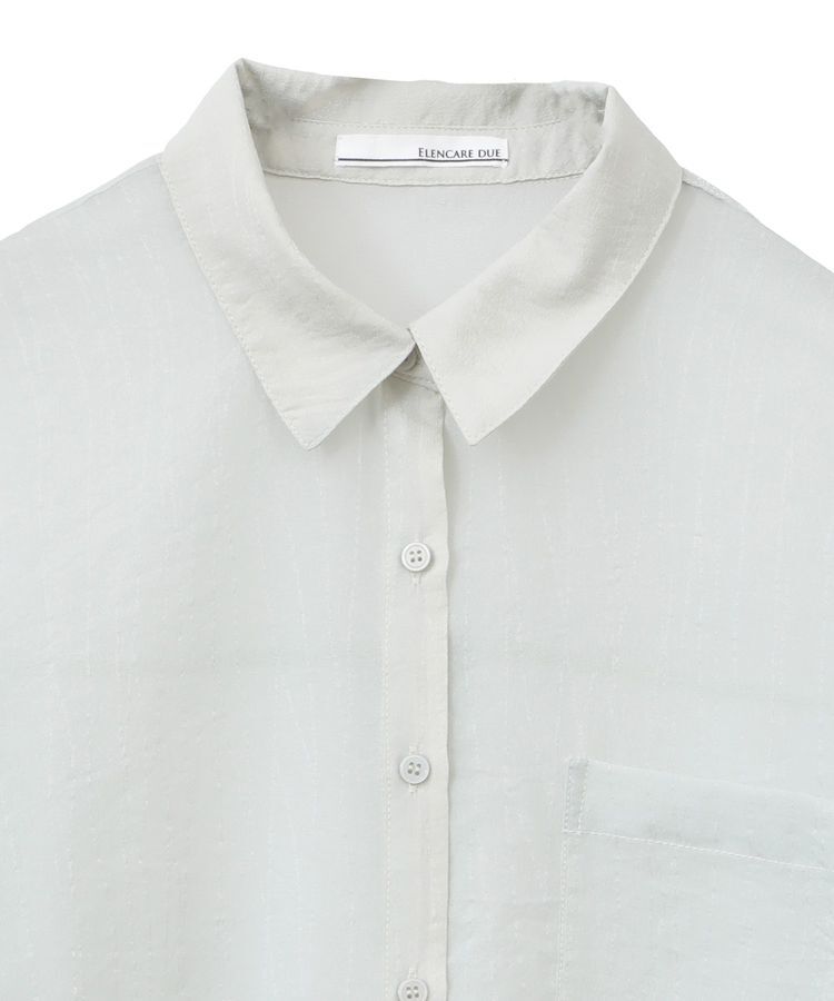 Green Parks「・ELENCARE DUE ラメシアー長袖シャツ」|シャツ・ブラウス|