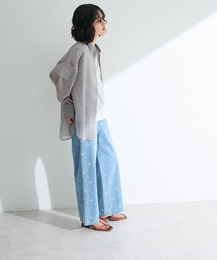 Green Parks「・ELENCARE DUE ラメシアー長袖シャツ」|シャツ・ブラウス|