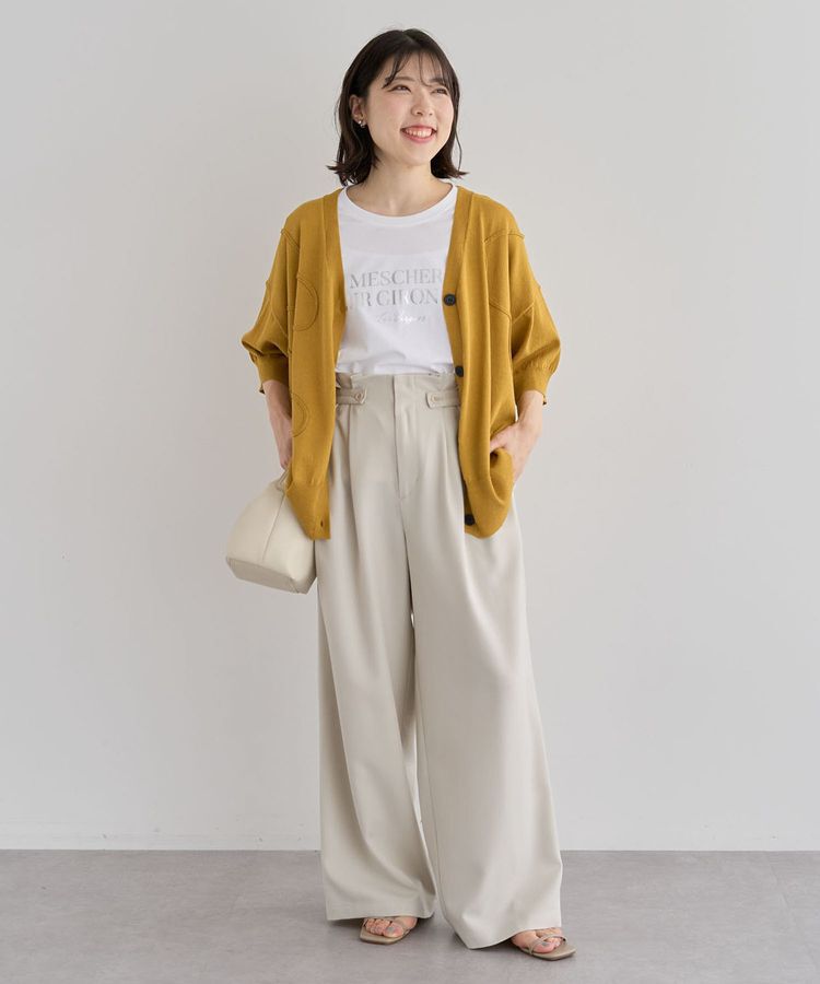 armonia「刺繍コードVネックフレンチカーディガン」|カーディガン|