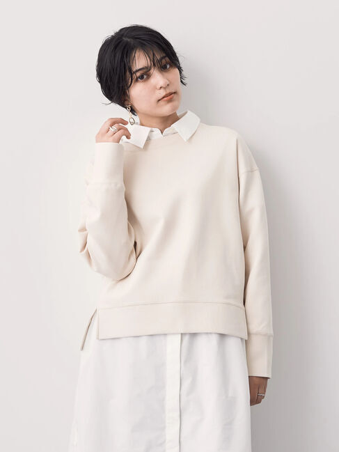 YECCA VECCA「クルーネックプルオーバー」|Tシャツ・カットソー|アイボリー