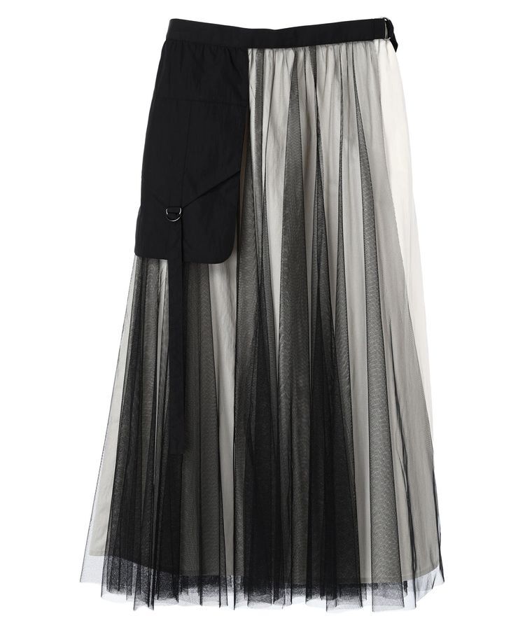 Editt by YECCA VECCA「3wayレイヤードポケットデザインスカート」|フレア|