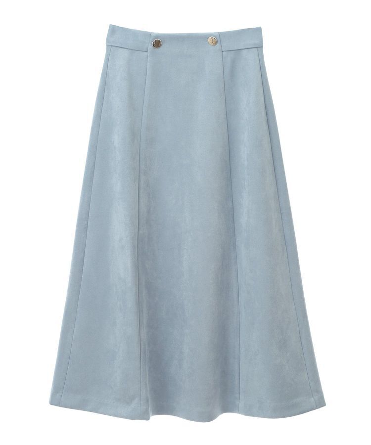 YECCA VECCA「金釦デザインAラインスカート」|フレア|