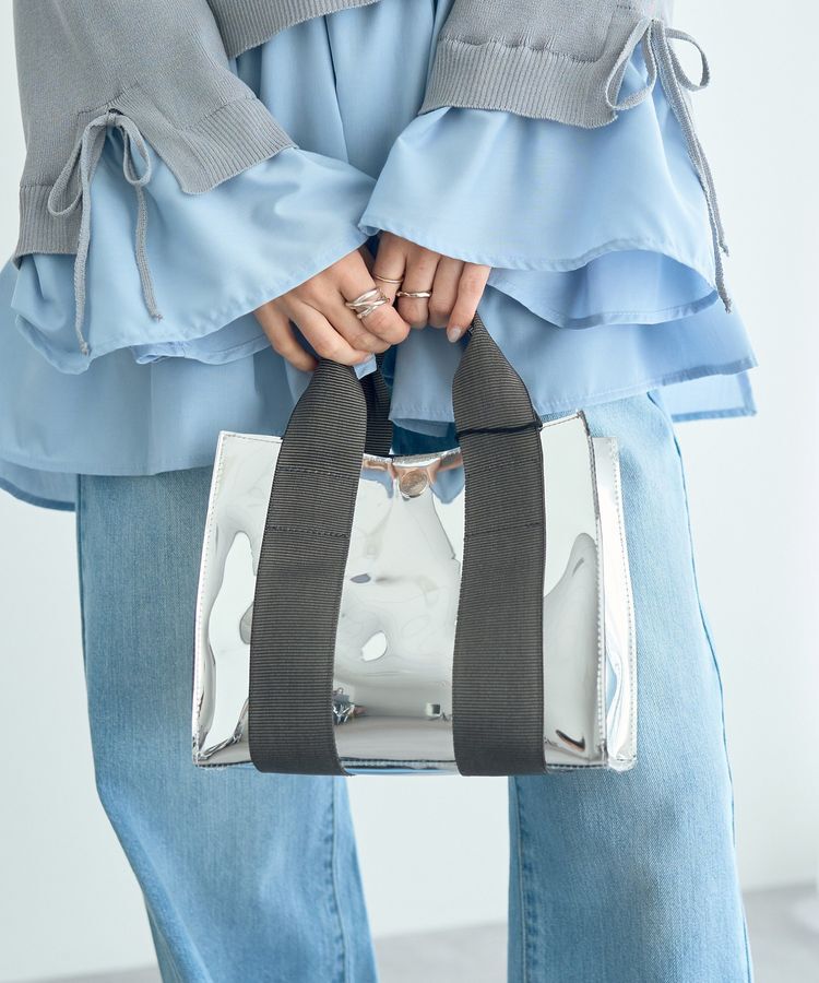 YECCA VECCA「【TEMPERATE】JOEレインバッグ」|トートバッグ|Silver