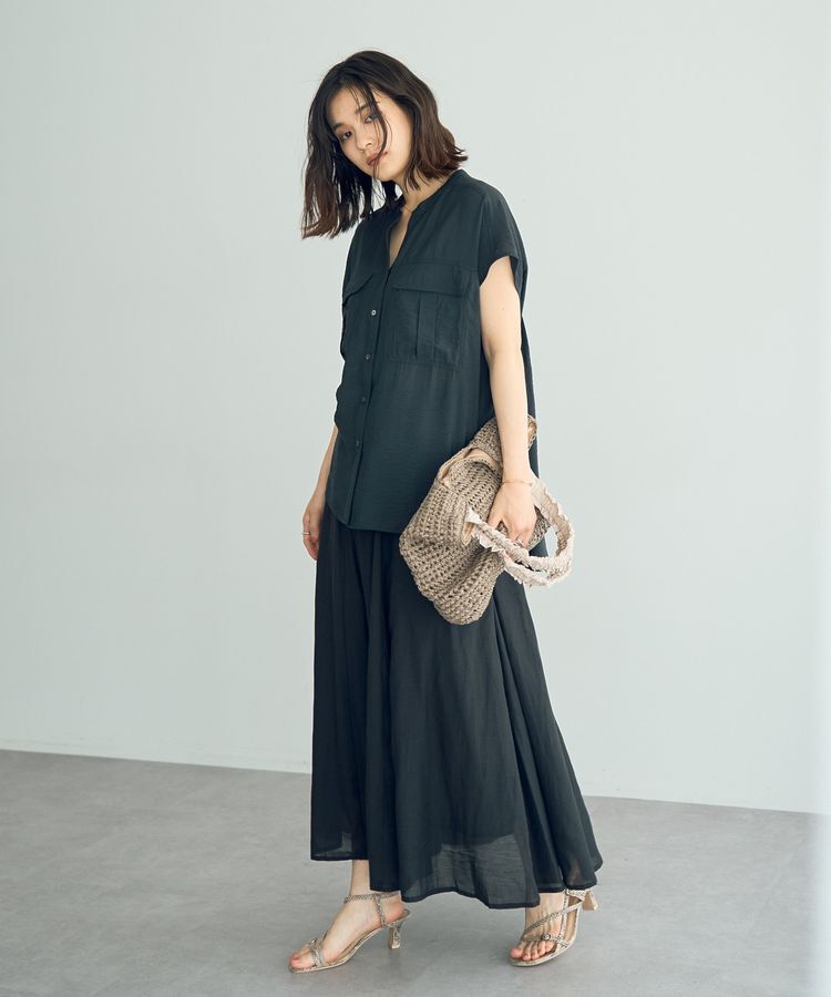 YECCA VECCA「ワークデザインスキッパーシャツ」|シャツ・ブラウス|