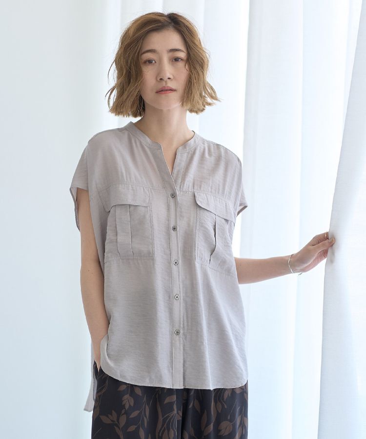 YECCA VECCA「ワークデザインスキッパーシャツ」|シャツ・ブラウス|