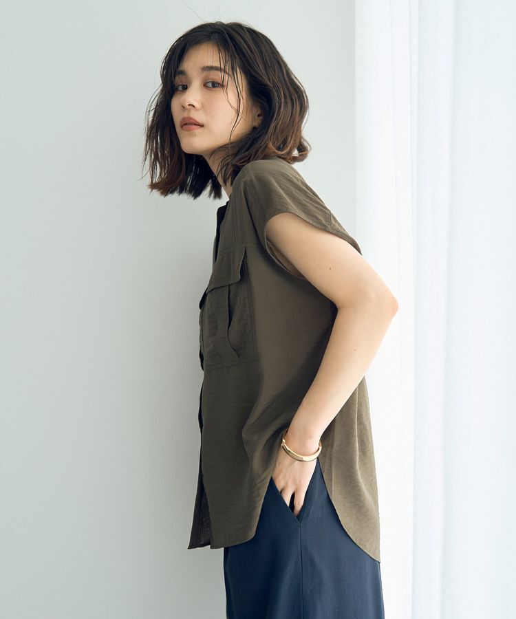 YECCA VECCA「ワークデザインスキッパーシャツ」|シャツ・ブラウス|