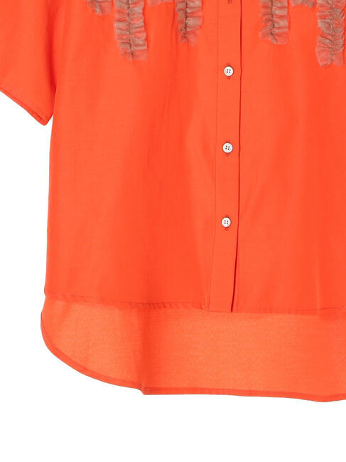 GARAGE OF GOOD CLOTHING「フリルハーフスリーブブラウス」|シャツ・ブラウス|