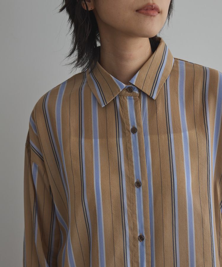 GARAGE OF GOOD CLOTHING「ストライプロングシャツワンピース」|ワンピース|