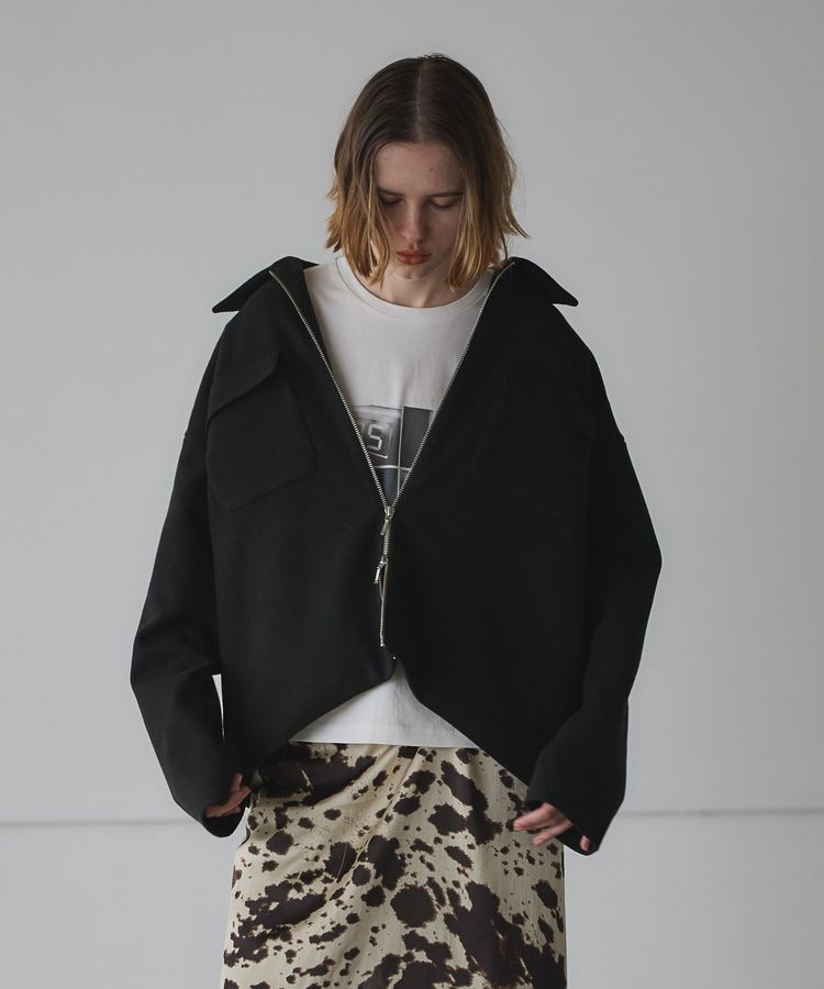 GARAGE OF GOOD CLOTHING「ZIP付シャツジャケット」|テーラードジャケット|Black
