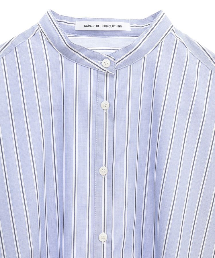 GARAGE OF GOOD CLOTHING「ストライプバンドカラーシャツ」|シャツ・ブラウス|