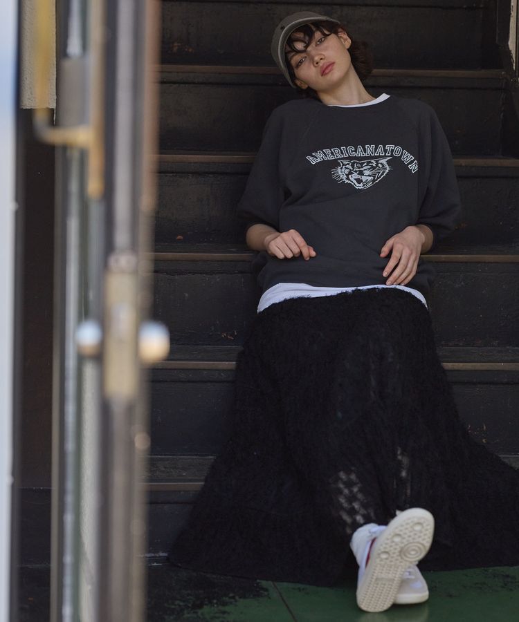 GARAGE OF GOOD CLOTHING「チュールティアードスカート」|フレア|