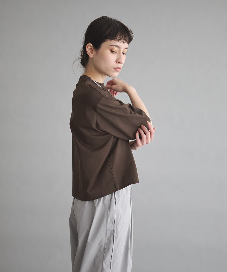 GARAGE OF GOOD CLOTHING「モックネック6分袖プルオーバー」|Tシャツ・カットソー|