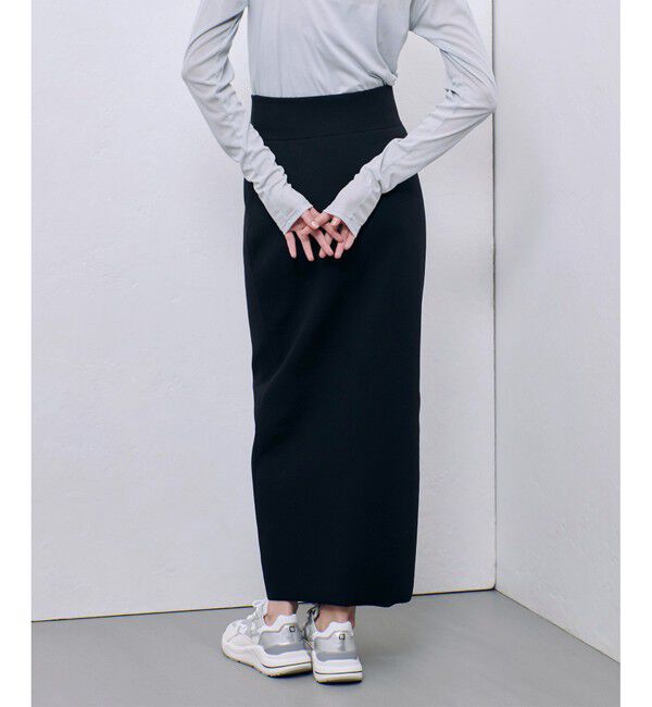 allureville「センタージップ2WAYニットスカート」|タイト|