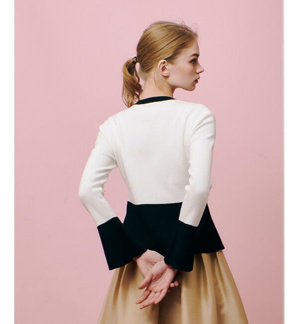 LOULOU WILLOUGHBY「【LOULOU WILLOUGHBY】ウエストキリカエカーディガン」|カーディガン|