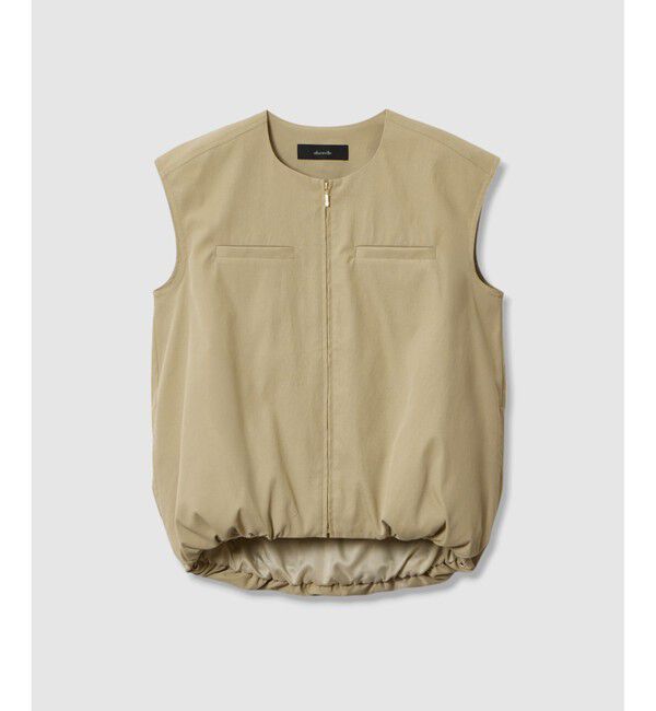 allureville「チノギャザリングヘムジレブルゾン」|ブルゾン・スタジャン|