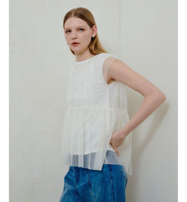 allureville「チュールドッキングイレヘムプルオーバー」|Tシャツ・カットソー|