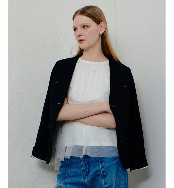 allureville「チュールドッキングイレヘムプルオーバー」|Tシャツ・カットソー|