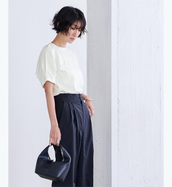 ur's「汗染み防止タックボリュームスリーブTシャツ」|Tシャツ・カットソー|