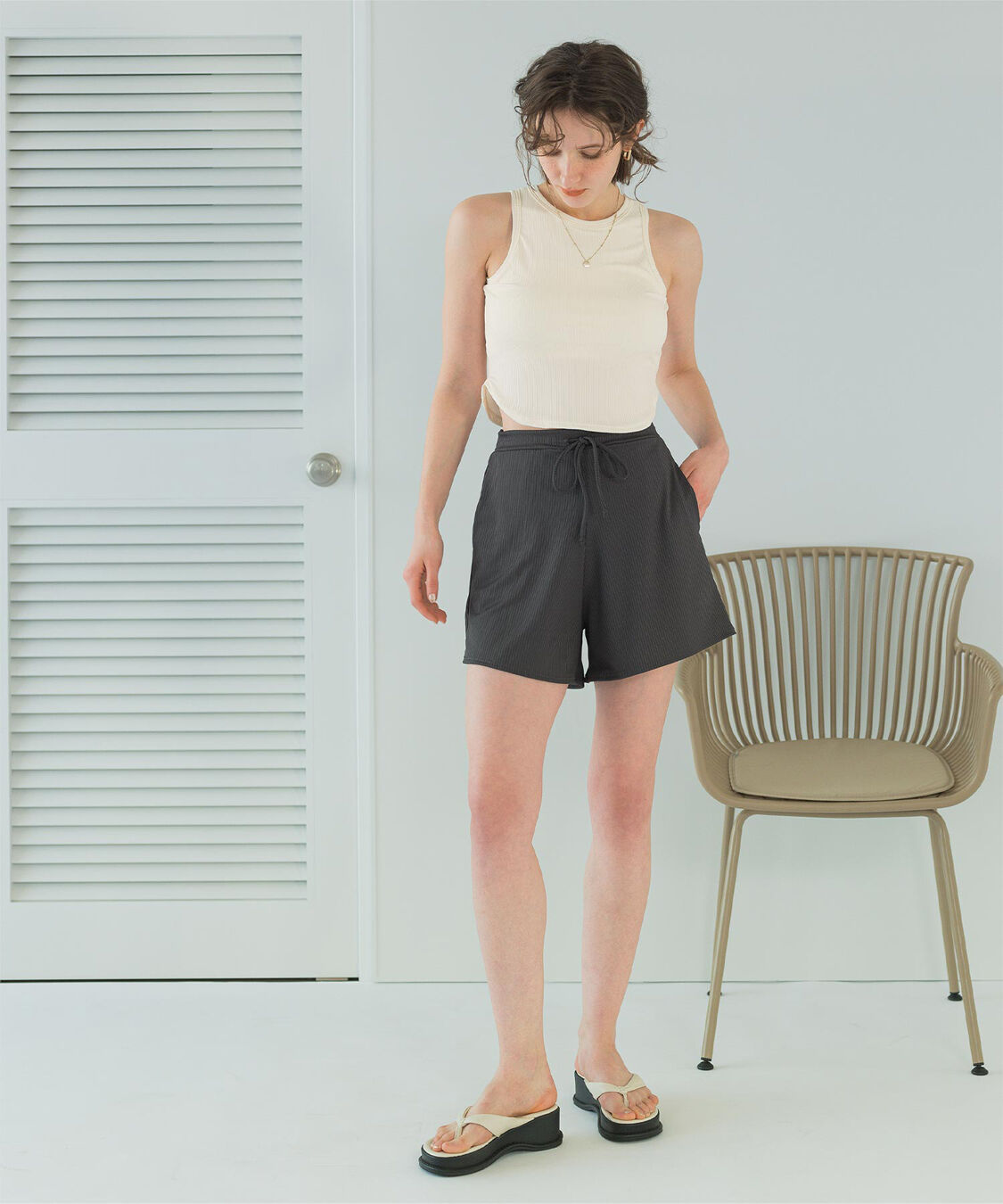 SEA DRESS「3点セット/ショートパンツ&times;タンクトップビキニ/水着」|ビキニ|