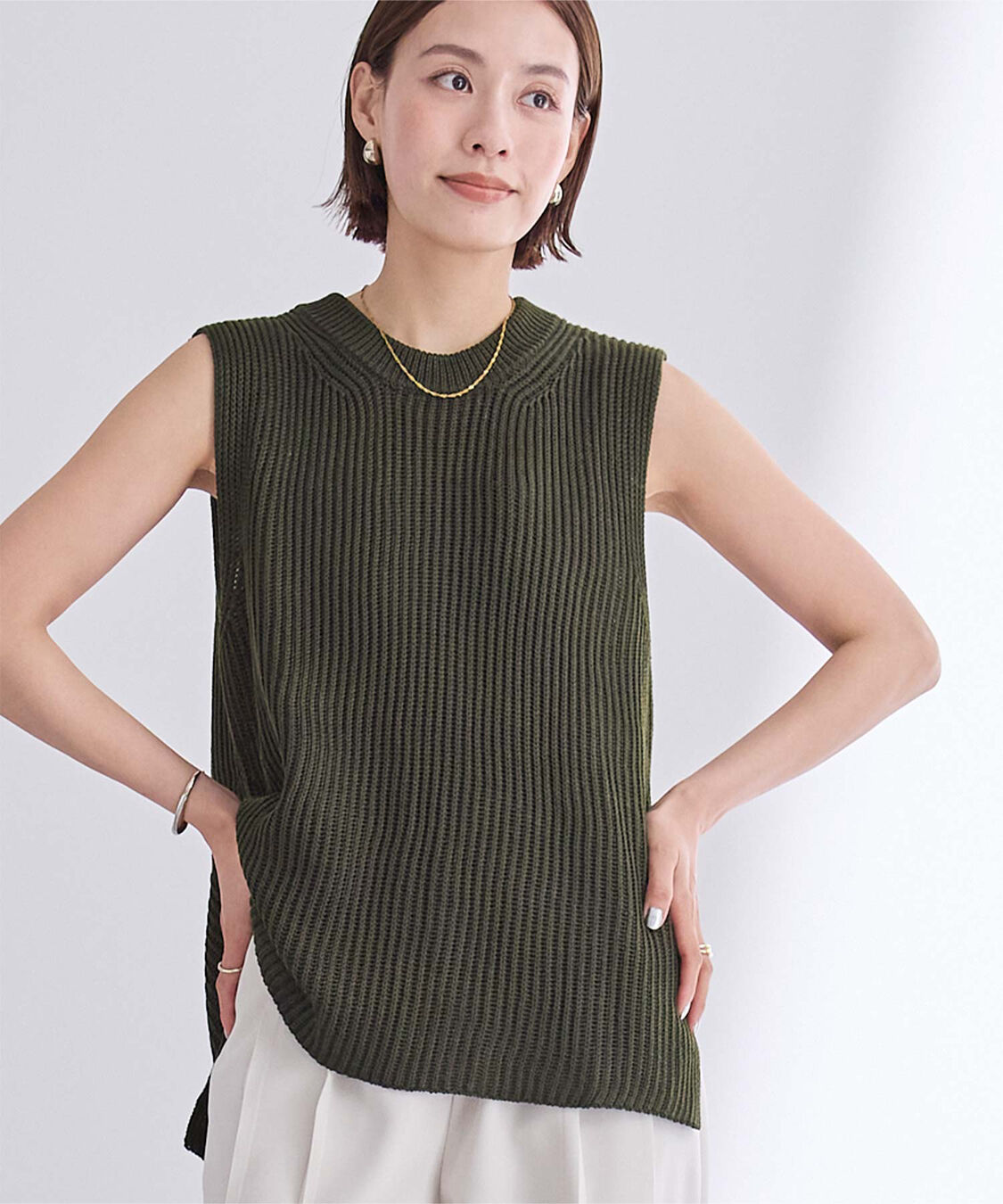 ur's「ローゲージニットベスト」|ニット・セーター|