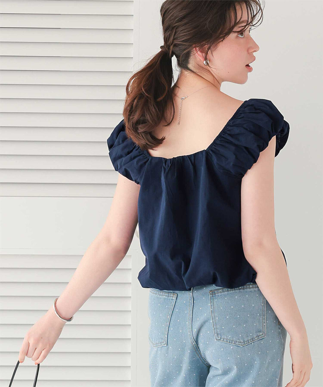 titivate「クロップドバルーンシルエットトップス」|シャツ・ブラウス|