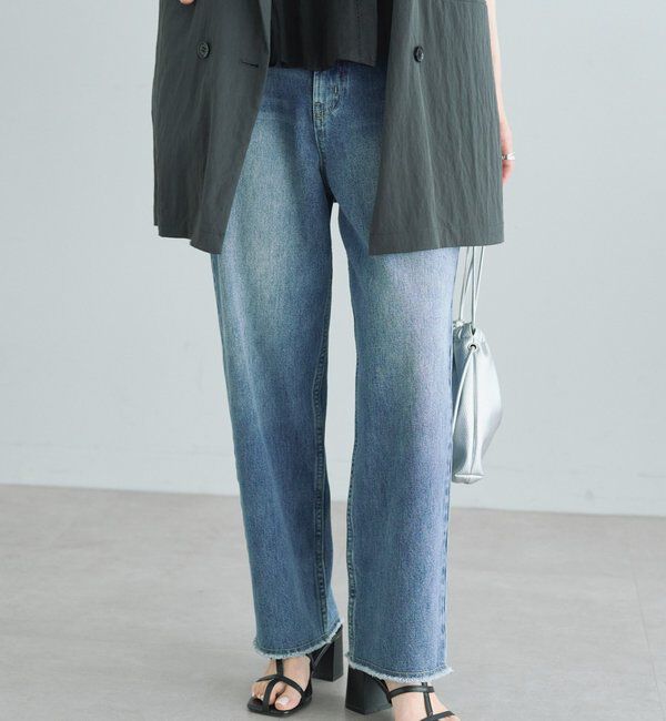  「《リバイバル》【低身長/高身長対応】タテストレッチ足長デニムパンツ」|その他|