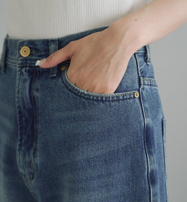  「《リバイバル》【低身長/高身長対応】タテストレッチ足長デニムパンツ」|その他|