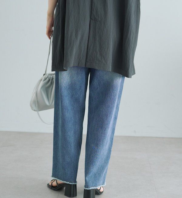  「《リバイバル》【低身長/高身長対応】タテストレッチ足長デニムパンツ」|その他|
