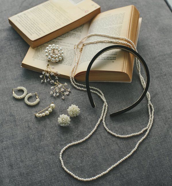  「パールフラワーイヤリング」|ネックレス|