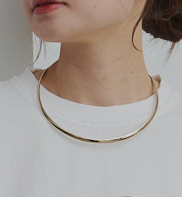  「メタルチョーカー」|ネックレス|ゴールド