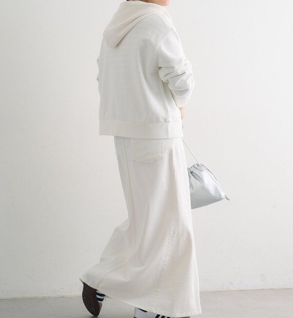  「ダブルジップ裏毛スウェットパーカー」|カーディガン|