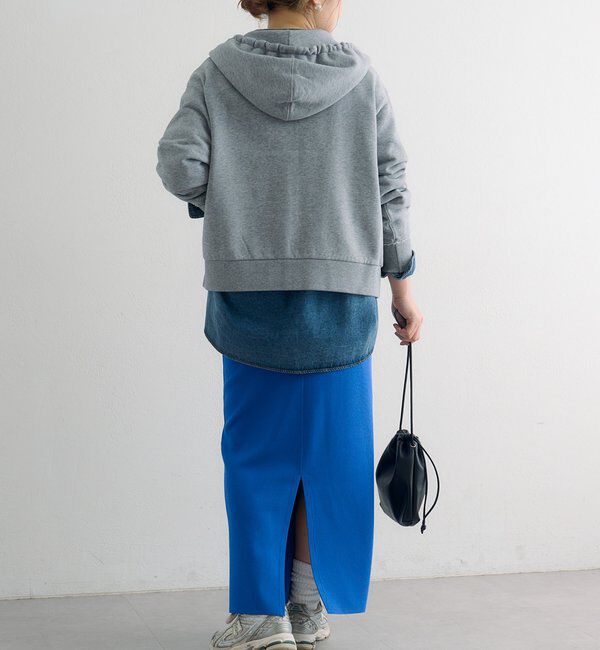  「ダブルジップ裏毛スウェットパーカー」|カーディガン|