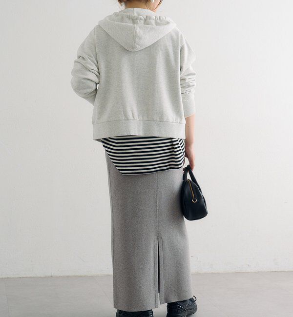  「ダブルジップ裏毛スウェットパーカー」|カーディガン|