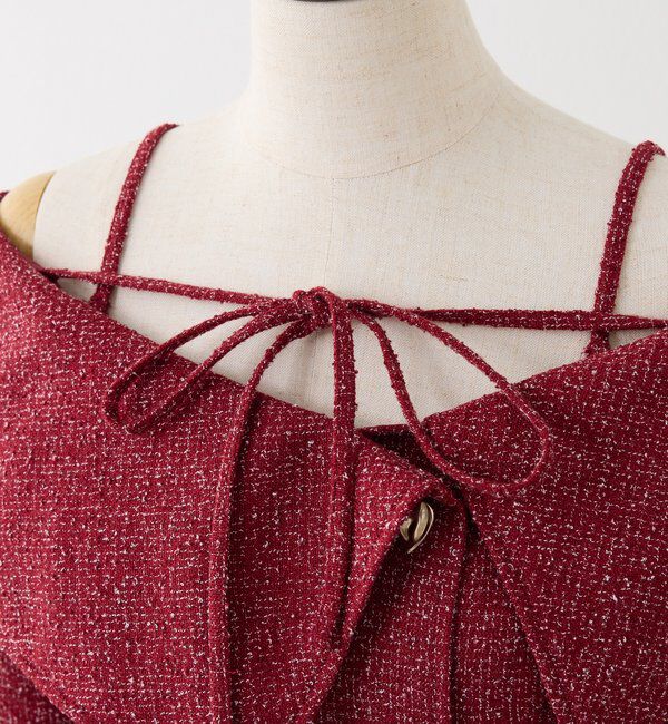  「【Heart collection】ハートボタン切替ミニワンピース」|ワンピース|