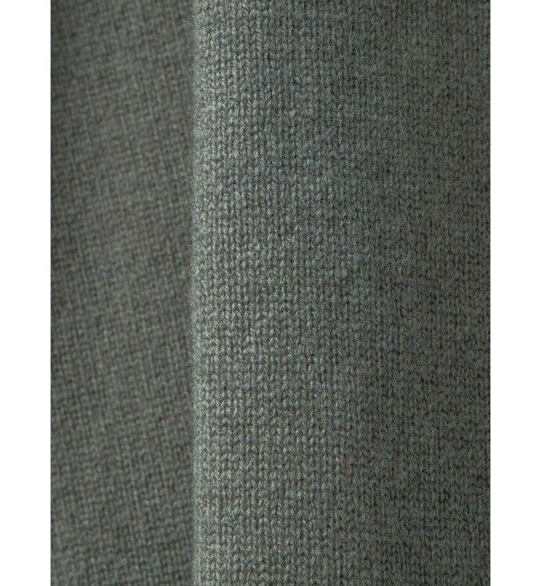 mizuiro ind「mizuiro ind クルーネックワイドチュニック」|ニット・セーター|