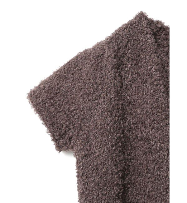 mizuiro ind「mizuiro ind ヘアリーヤーンフレンチスリーブカーディガン」|カーディガン|