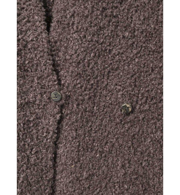 mizuiro ind「mizuiro ind ヘアリーヤーンフレンチスリーブカーディガン」|カーディガン|