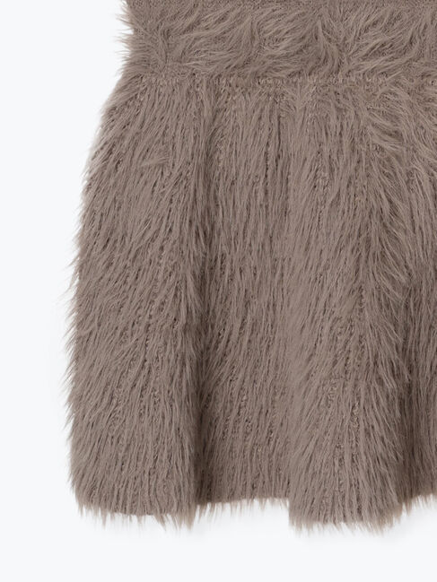 Te chichi「シャギーペプラムニットベスト」|ニット・セーター|