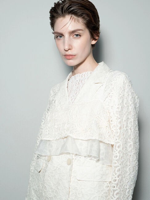 Te chichi「【Atelier Sucre】コードメッシュレースキャミブラウス《2025spring catalog item》」|シャツ・ブラウス|オフホワイト