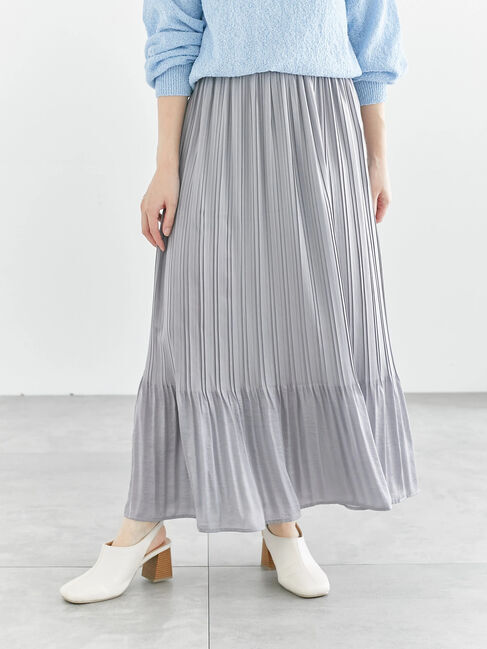 Te chichi TERRASSE「【選べる着丈】消しプリーツスカート」|スカート|