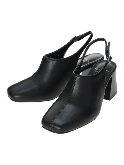 Te chichi TERRASSE「チャンキーヒールバックバンドミュール《2025spring catalog item》」|その他|ブラック